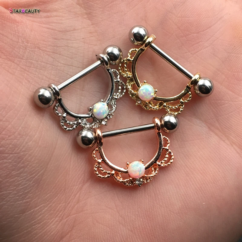 Titanium Nipple Shield â€” Decorative 14G