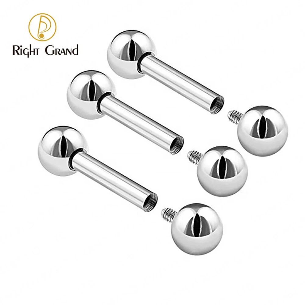 Titanium Tongue Barbell — 14G